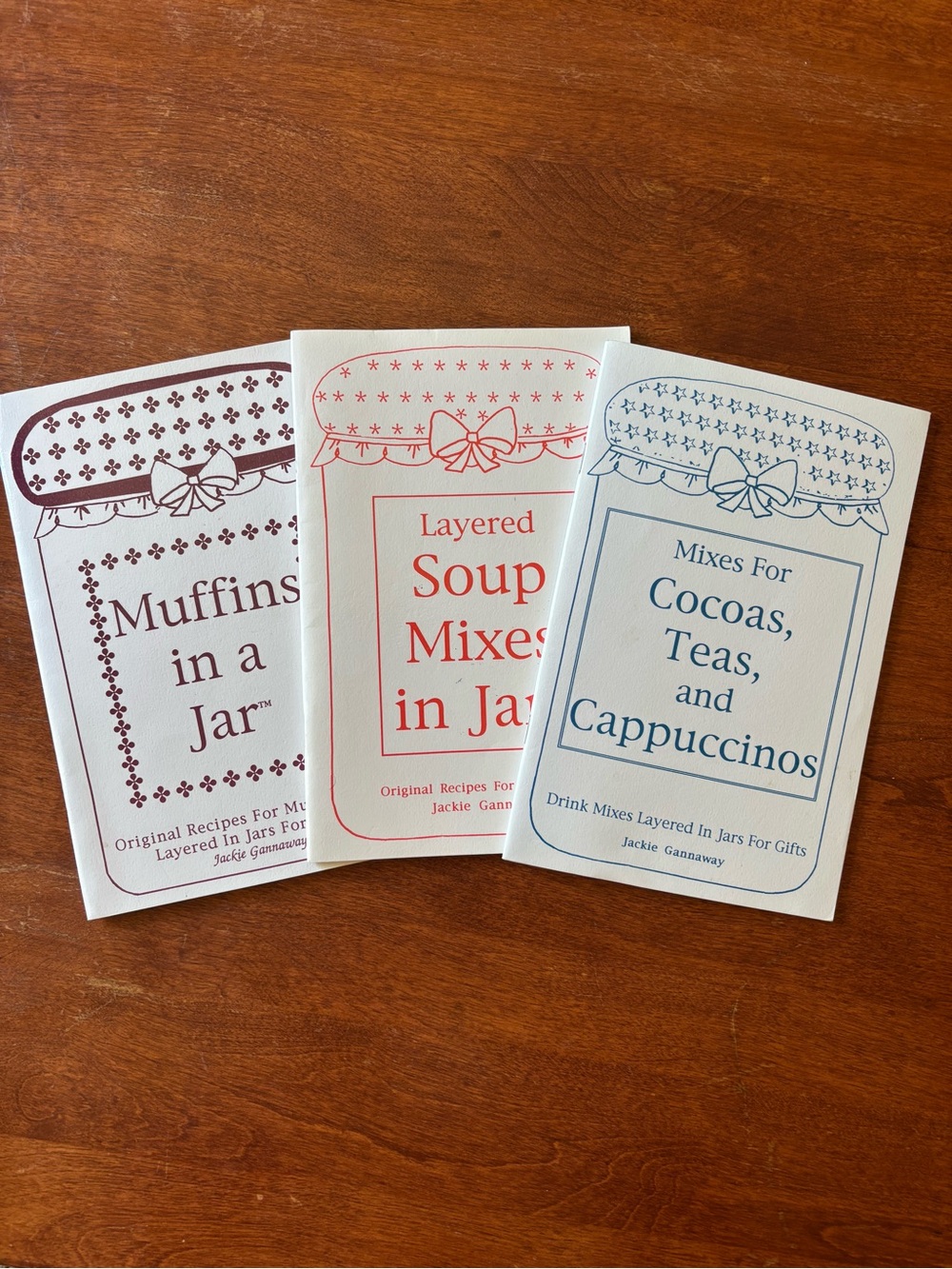 2/$20 Layered Jar Recipes for gifting , using or storing set if 3 mini books